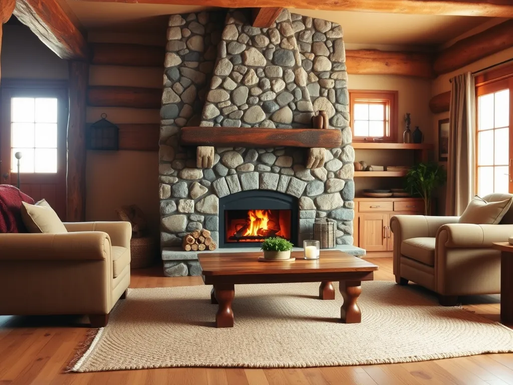 Kominek rustykalny w salonie – jak wykonać?