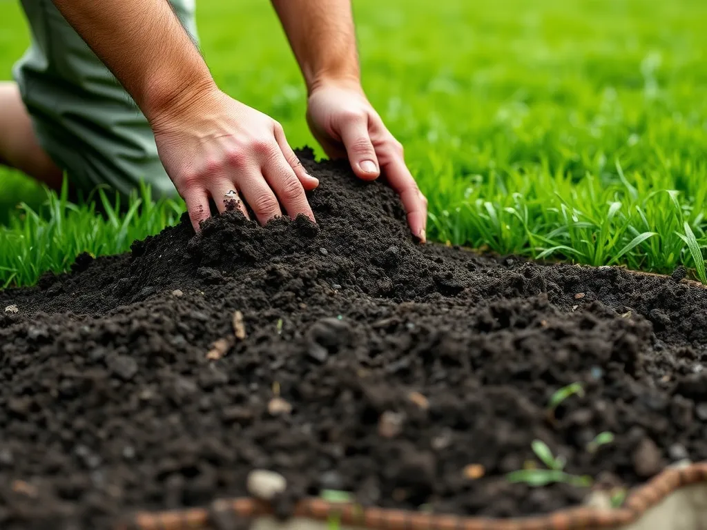 Czym wyrównać ziemię pod trawnik?