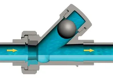 Zawór zwrotny kątowy