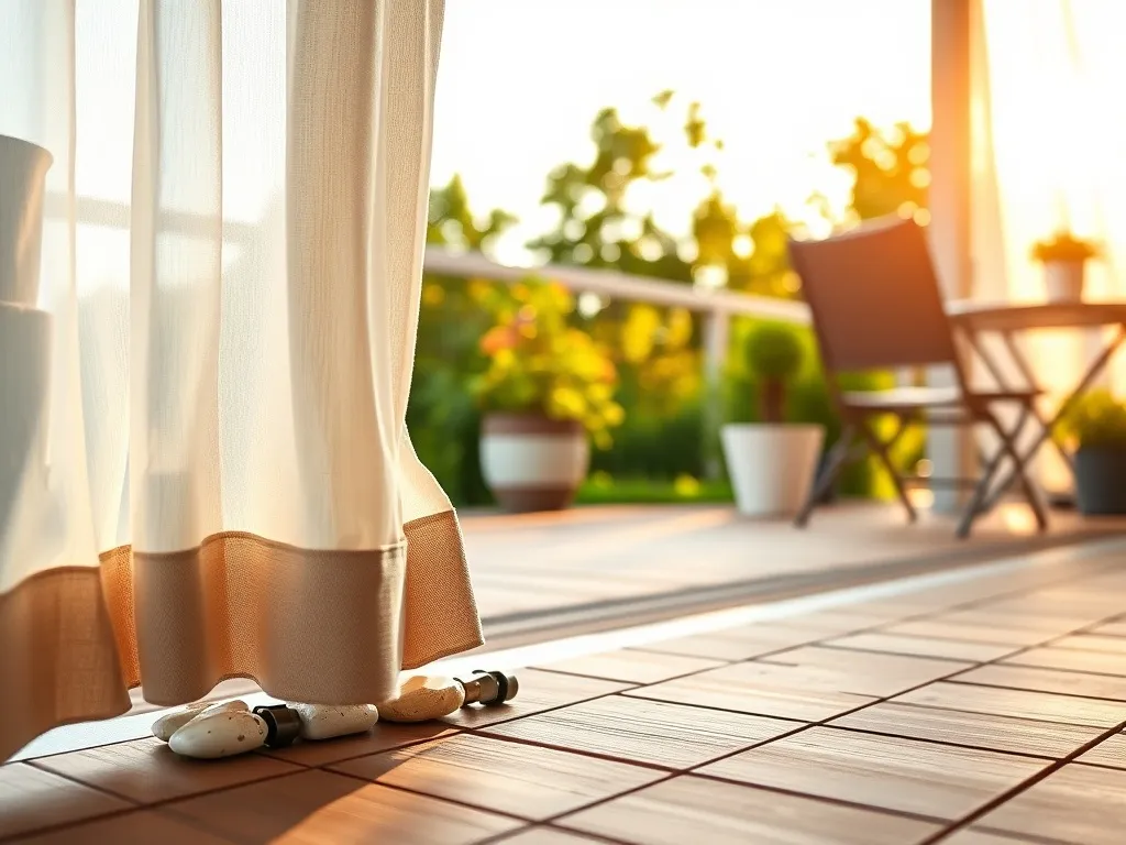 Jak obciążyć zasłony na tarasie? Praktyczne porady i pomysły